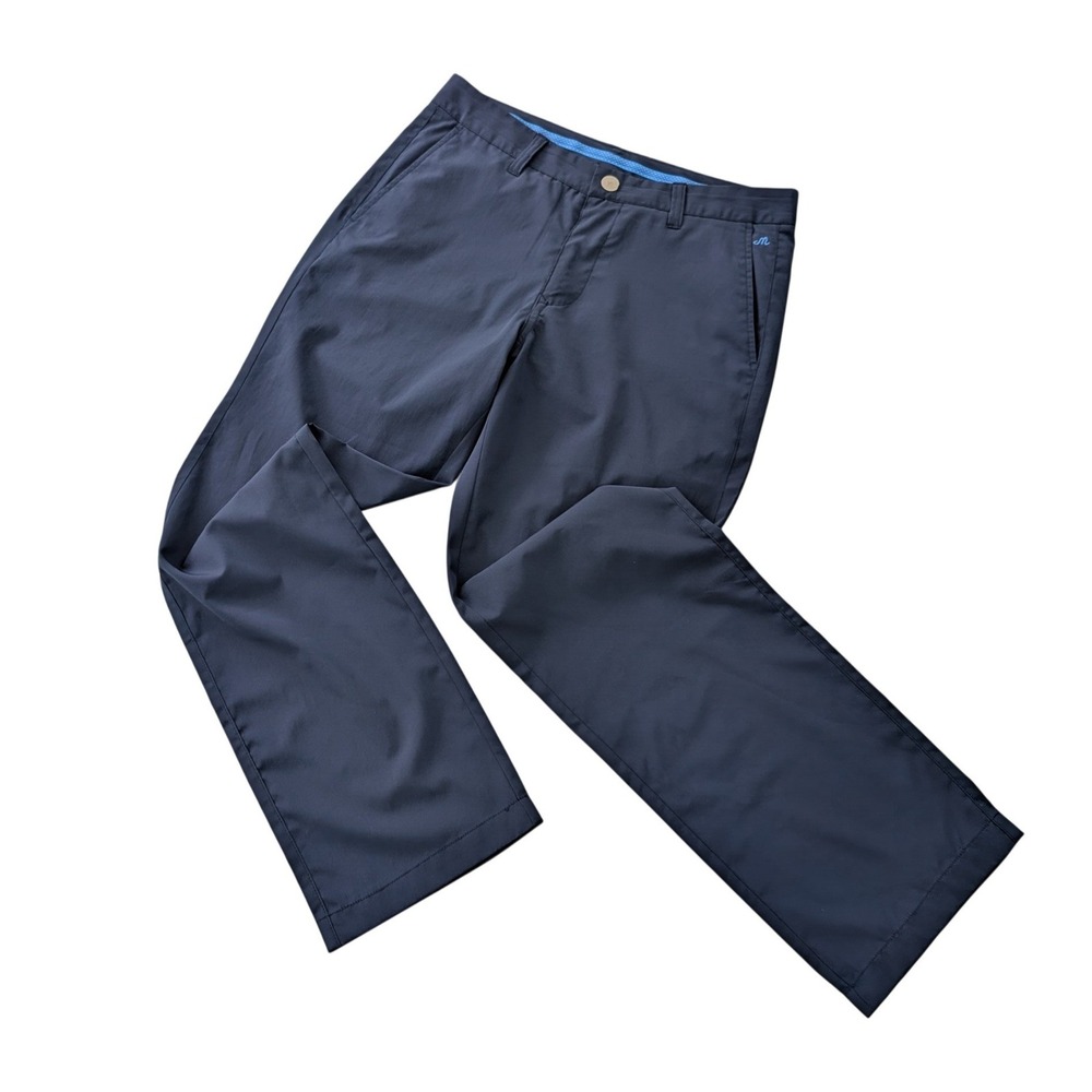 Maide Bonobos Mens 30x30 Navy Straight‎ Golf Pants Technical Performance Chino